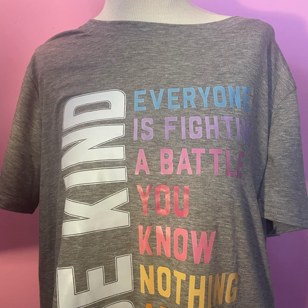 Graphic Tee with Inspirational Quote